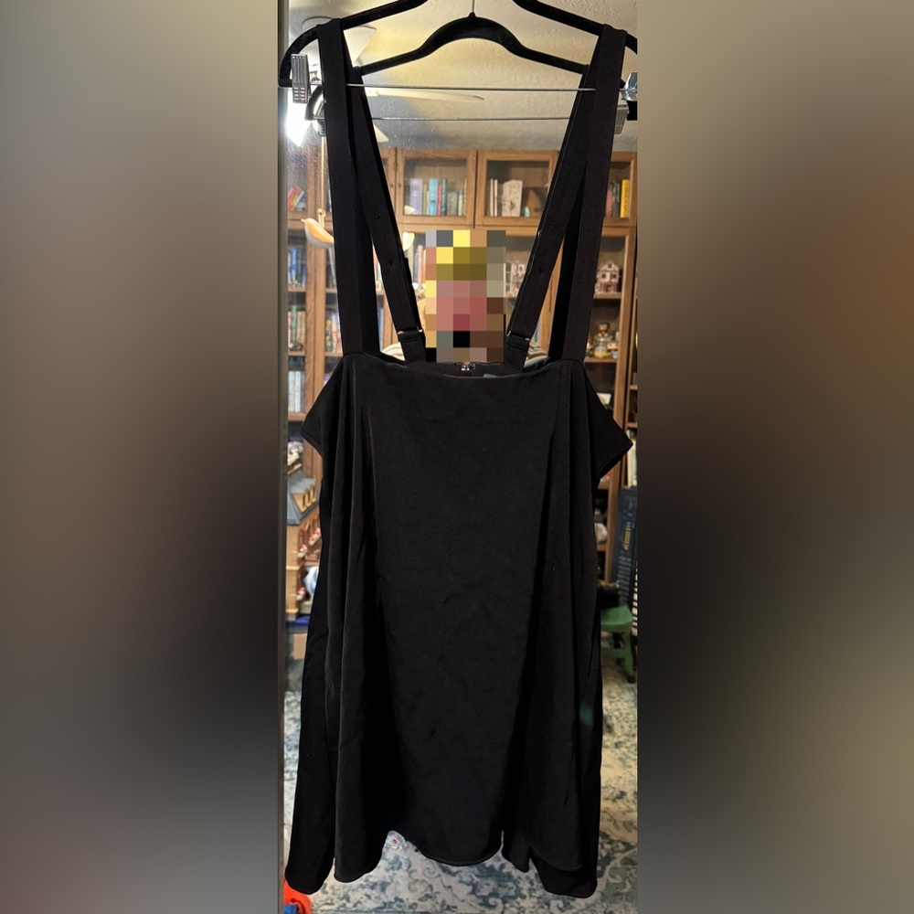 Modcloth Black Suspender Skirt